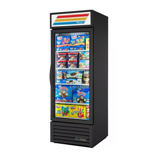 True GDM-23F-HC~TSL01 27" White Left-Hinged Glass Door Merchandiser Freezer