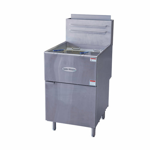 Serv-Ware SGF-70N - Fryer Natural Gas 75 - 80 Lb Oil Capacity (5) Tubes