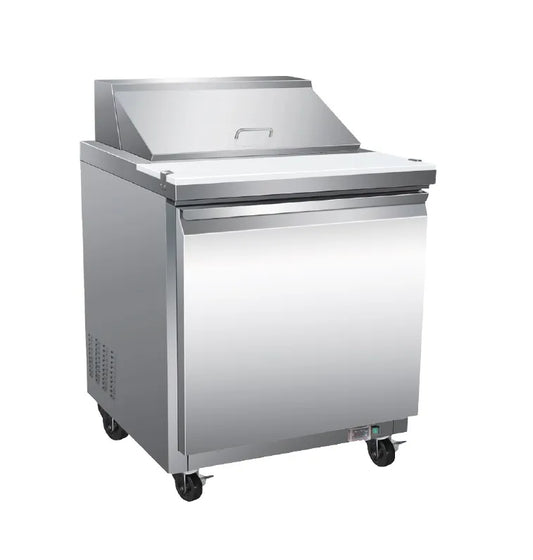 Serv-Ware SP29-8-HC 29" 1-Section Sandwich / Salad Prep Table w/ 1 Door, 8 Pans