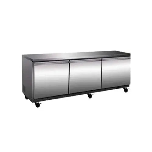 Serv-Ware UCF-72-HC Three-Section 72" Undercounter Commercial Freezer – Stainless Steel